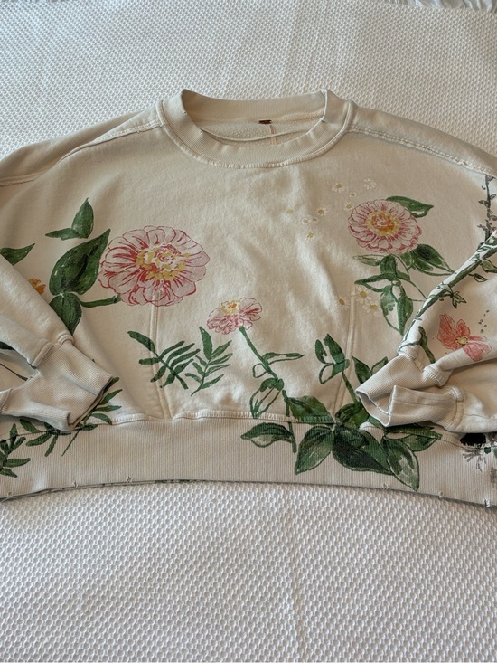 Free People Tops - Free People FP Gaia Sweatshirt, Crop Large